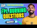 FPL BURNING QUESTIONS GW10! 🔥 | FPL HARRY + TOM! | Fantasy Premier League Tips 2024/25