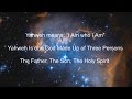 Jesus Christ is God Yahweh in the Old and New Testament - The Trinity Explained - The Great I AM