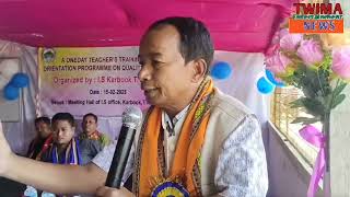 Oneday Teacher's Training I.s Karbook  Programme Kok Narukha EM Rabindra Debbarma