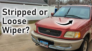 How to Fix a Stripped or Loose Ford Wiper Arm