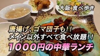 【大阪/長堀橋】メイン以外すべて食べ放題＆飲み放題！１０００円の中華ランチ