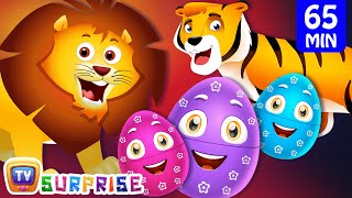 Learn Wild Animals + More ChuChu TV Surprise Eggs Learning Videos SUPER COLLECTION 3