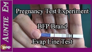 Pregnancy Test Experiment | Evap Line Test ~ BFP Brand