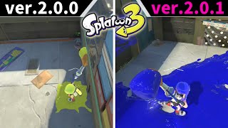 【フデ･ローラー塗り修正】更新データver.2.0.1のアプデ内容を比較【スプラトゥーン3】