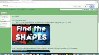 Learning 2D and 3D shapes Webquest