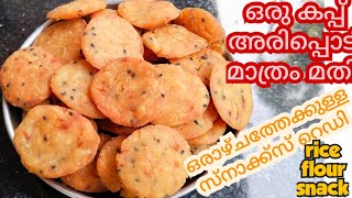 ഒരു കപ്പ്‌ അരിപ്പൊടി മാത്രം മതി,ഒരാഴ്ചത്തേക്കുള്ള സ്നാക്ക്സ് റെഡി/evening snacks/rice flour snacks