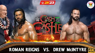 Roman Reigns vs. Drew McIntyre – Clash at the Castle 2022: WWE 2K23