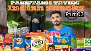 Pakistani trying Indiana snacks | part 02 | trying Haldiram | Noosh vlogs