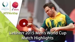 2015 Men's World Cup Highlights: GAO Ning vs HENZELL William (Qual. Groups)