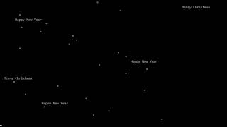 Write Python Code with "Happy New Year" 2019
