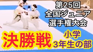 空手道拳道会【第25回全国ジュニア選手権大会 組手 小学3年生の部 決勝戦】春日井道場 空手キッズ KARTE