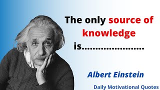 Albert Einstein best quotes that can make you a genius | Daily Motivational Quotes