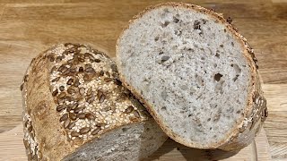 How To Make Multiseed Sourdough Tin Loaf #sourdough #bread