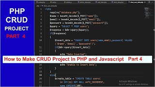 php crud project part 4