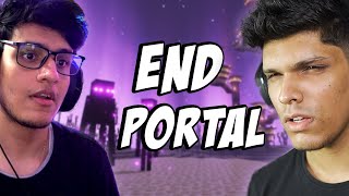 I went to END PORTAL with @liveinsaan  (minecraft part 19)