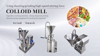 Colloid mill Grinding video highlights