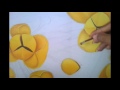 drawing painting rumdul flower in oil color totorial 04