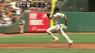 PHI@SF: Morse races into third for a triple