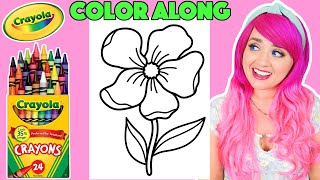 Color a Flower Along With Me | COLOR ALONG WITH KIMMI