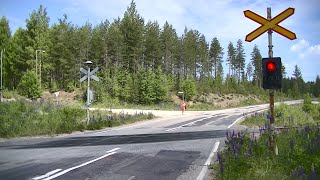 Spoorwegovergang Outokumpu (FIN) // Railroad crossing // Tasoristeys