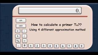 The DNA primer melting temperature (Tm)