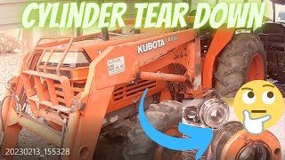 Kubota Hydraulic cylinder repair – Cylinder teardown and reseal