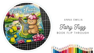 Fairy Fuzz Colouring Book Flip Through 🦄✨ #cozy #cozycoloring #cutecoloring