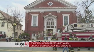 Church roof collapses during Easter service; several injured