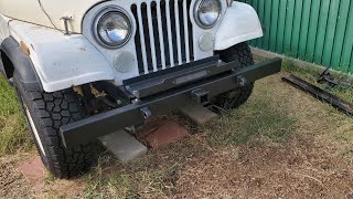 Jeep CJ-7 Front Bumper part 2. Finally done!