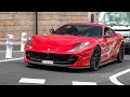 Novitec Rosso Ferrari 812 Superfast Driving in Monaco - Lovely V12 Sounds !