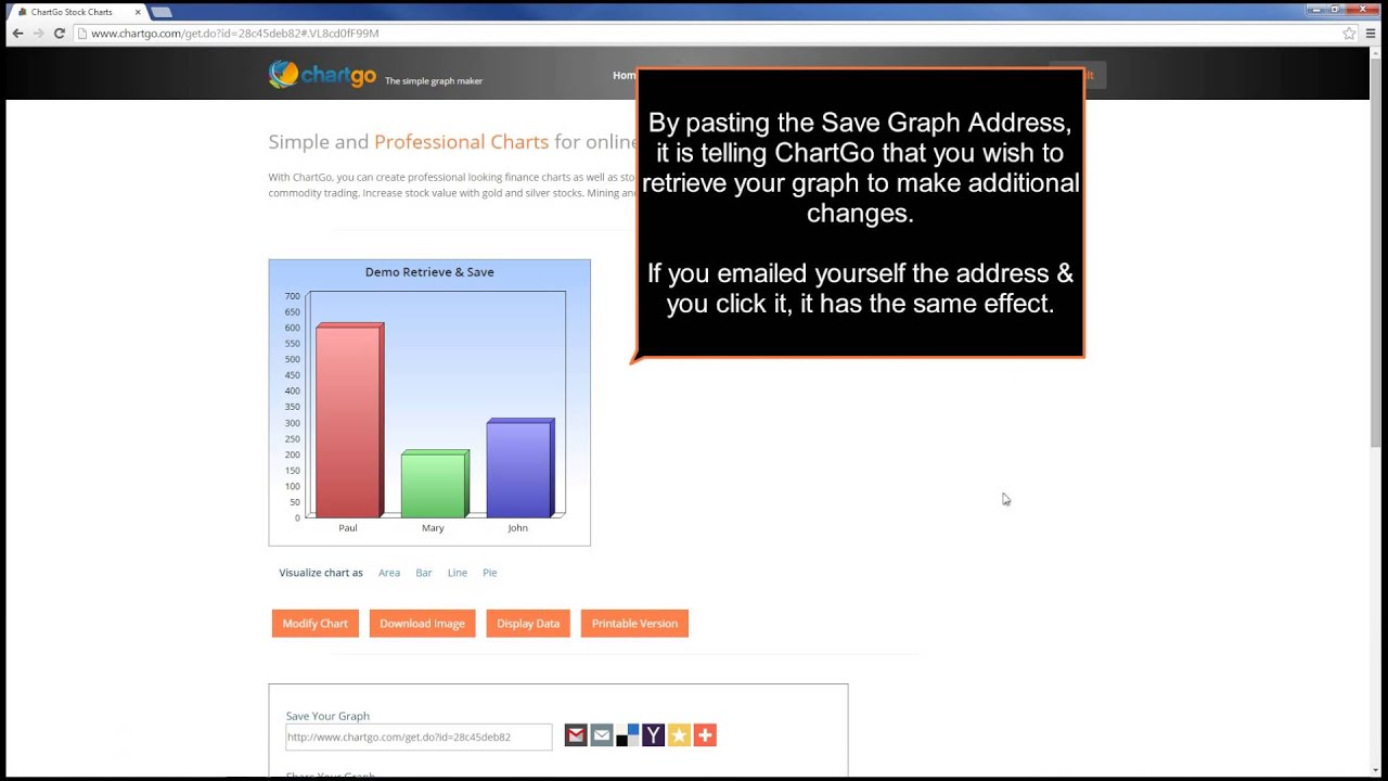 Saving A Graph In Chartgo Youtube