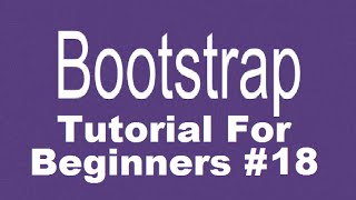 Bootstrap Tutorial For Beginners 18 - Bootstrap Modal (dialog box or popup window)