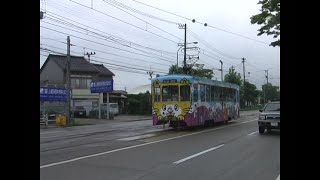 【路面電車動画】万葉線０１　つりかけの音　デ７０７０形　ねこ電車