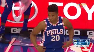 Markelle Fultz Standing Ovation In Return To The Philadelphia 76ers | 76ers vs Nuggets 2018|