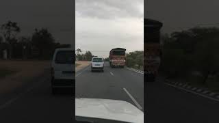 Driving in Ahmedabad - (Palanpur - Ahmedabad highway) Gujrat, India