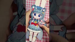 Paper dolls puppet moving #paperdolls #paperdiy