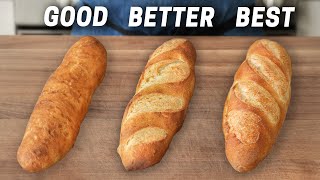 1 Dough 3 Baguettes - Easiest to Pro-Level
