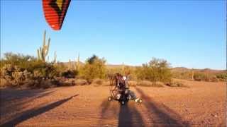 Paramotoring in the desert 11 23 12