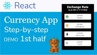 How to create a simple currency App with React (1/2)