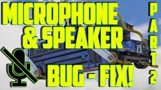 fortnite voice chat not working pc fix - fortnite mic not working ps4 season 8
