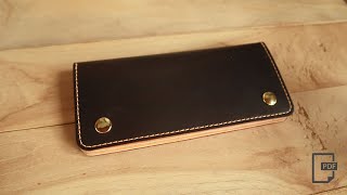 Making a Leather Trucker Wallet No. 09 - PDF Pattern [leathercraft]