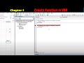 Excel VBA - Create Functions