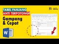 CARA TABEL TIDAK TERPOTONG DI WORD