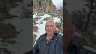 Güzelyurt Gelveri Kapadokya Cappadocia Manastır Vadisi Karda yürüyüş güzeldi