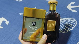 anyhow review perfumes: Mousuf Ard Al Zaafaran vs Romano Grandiose: One million Lucky dupes battle!