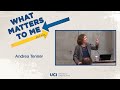 What Matters to Me and Why - Andrea Tenner