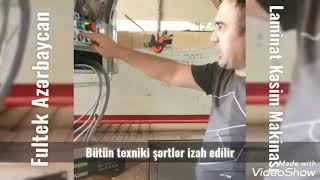 Laminat Kəsim Makinası yeni sistemlə müştəriyə təhvil verildi