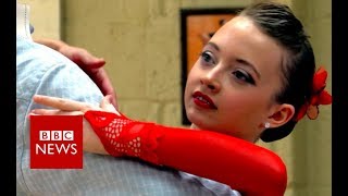 The 11-year-old ballroom dancer winning without a partner - BBC News