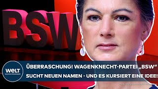 SAHRA WAGENKNECHT: Überraschung! Ihre Partei \