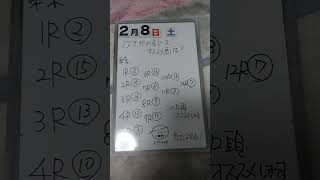 サイコロ馬券士信長の全レースオススメ馬紹介します。「2月8日土曜日東京競馬場」